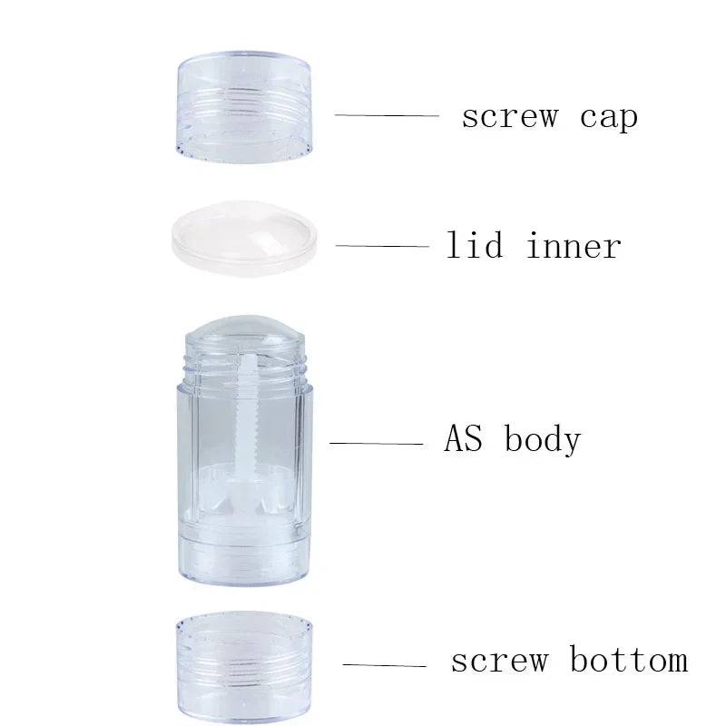 Deodorant Tube Clear Twist Up Stick Tube