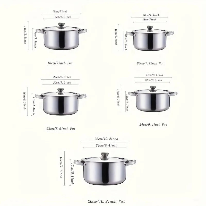 Luxury Stainless Steel Cookware Set