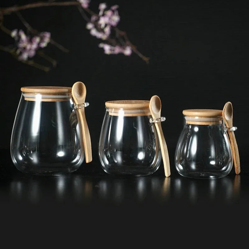 Hermetic Glass Jars with Airtight Lids