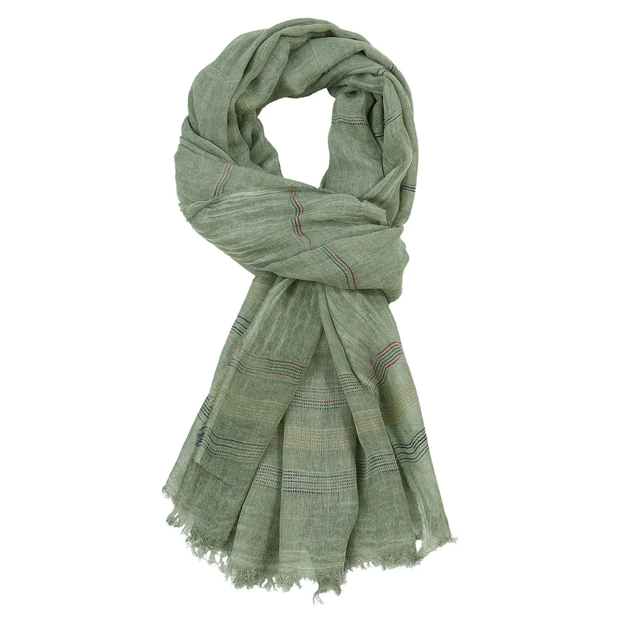 Unisex Style Scarf Cotton And Linen