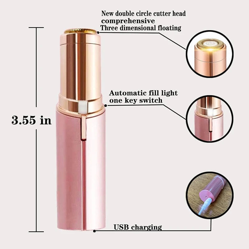 Face Hair Removal Lipstick Shaver