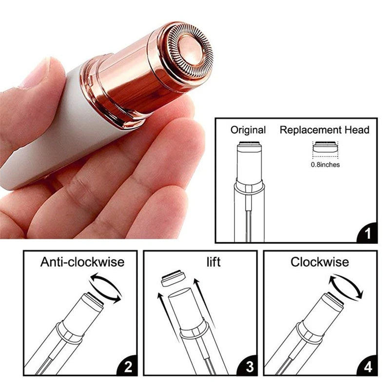 Face Hair Removal Lipstick Shaver