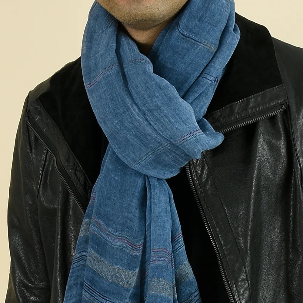 Unisex Style Scarf Cotton And Linen